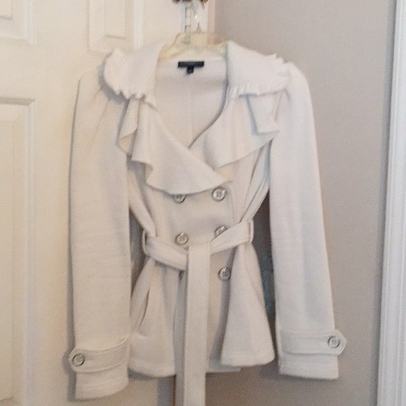 Sebby Jackets & Blazers - Double breasted white coat